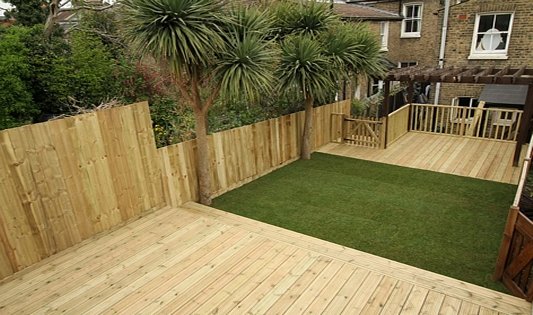 garden decking, fencing and turfing in East London