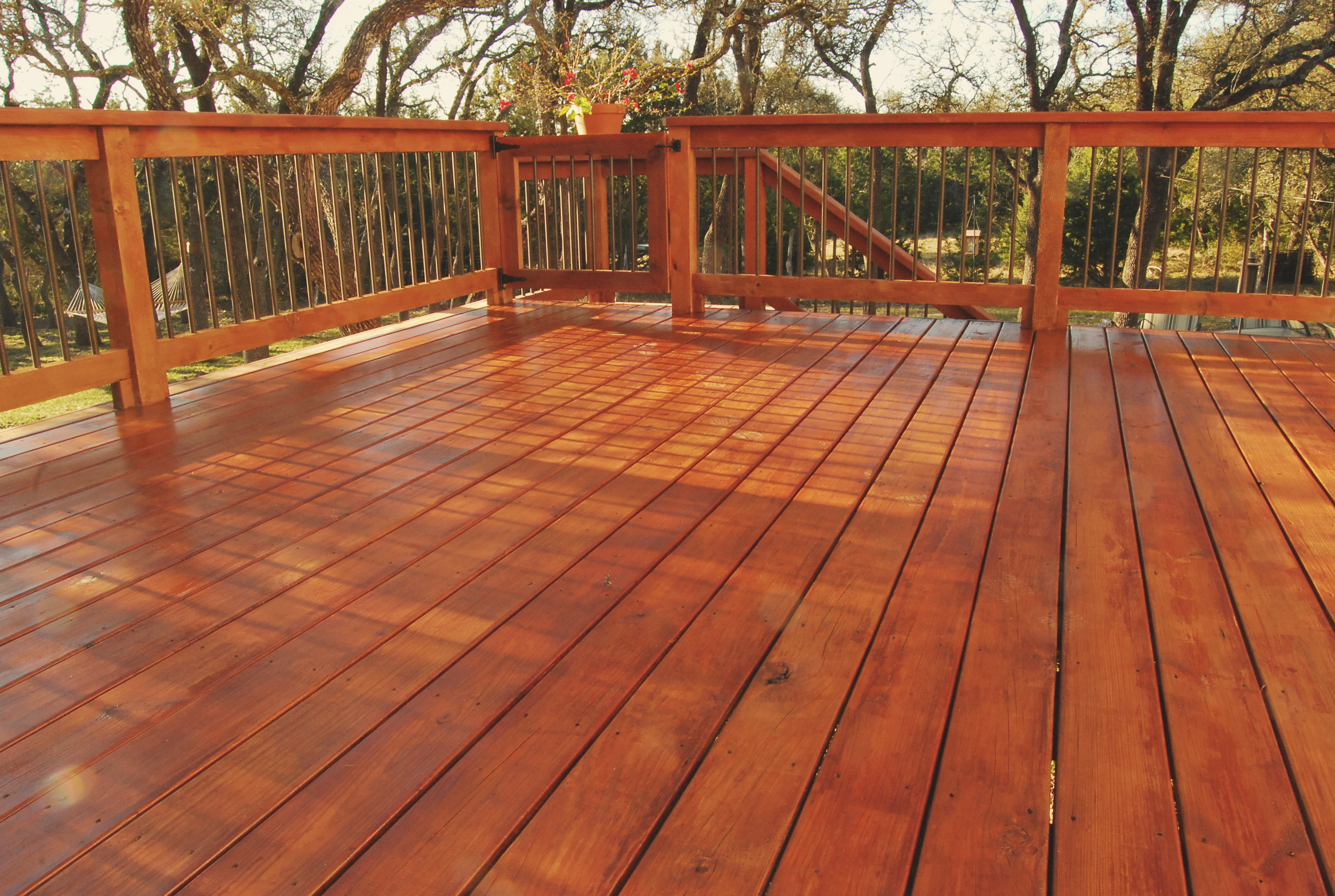 Garden decking with gate East London