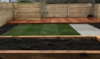 Hardwood decking, slatted fencing, paving and turfing East London Hardwood decking, slatted fencing, paving and turfing East London